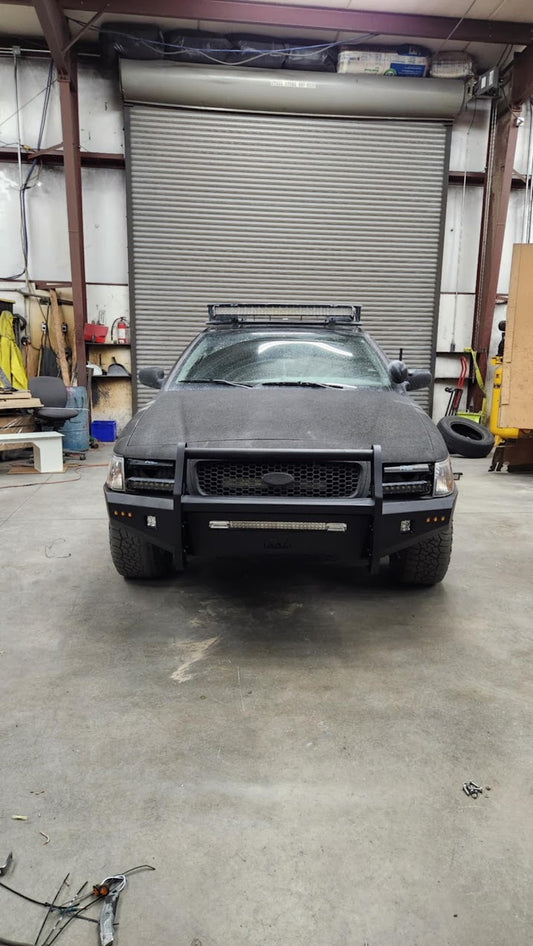 AMI Off-Road Front Bumper For Crown Victoria 98-2011 with custom push bar