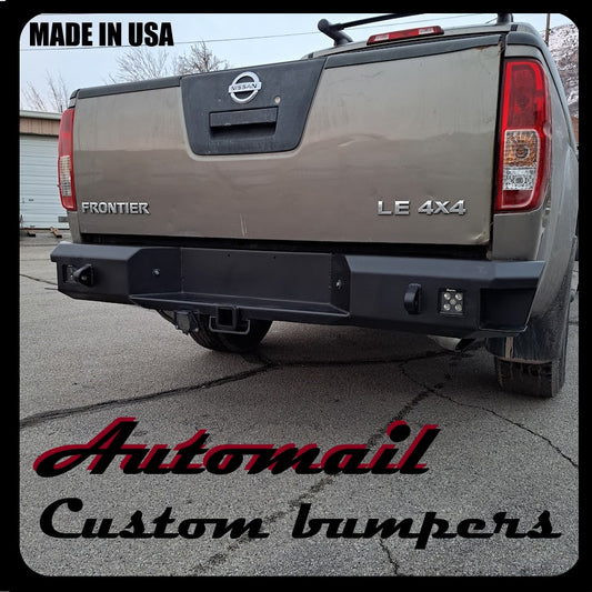 Nissan Frontier Off-Road Steel Rear Bumper: Deluxe Model for 2005-2021